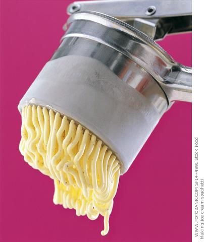 Culinary Adventures in Europe: Spaghetti Ice Cream