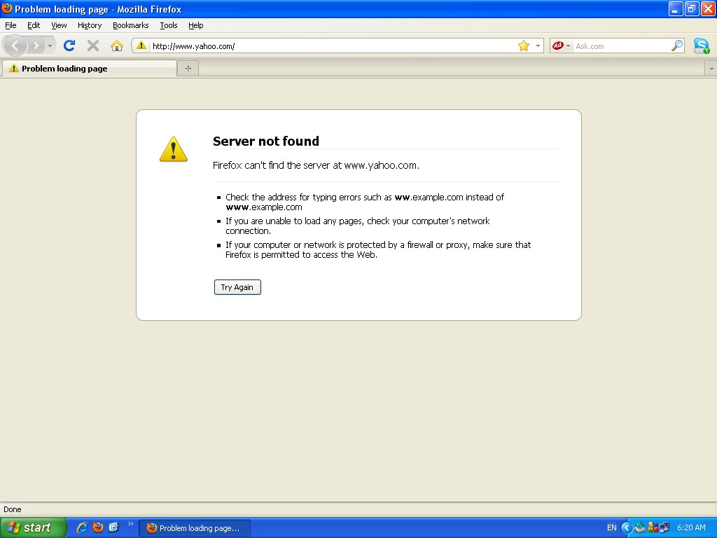 INTERNET PROBLEM internet problem: