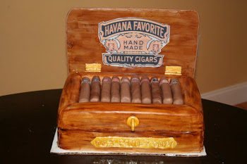 Cigar Box Birthday Cake