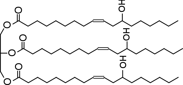 Image result for castor oil structure