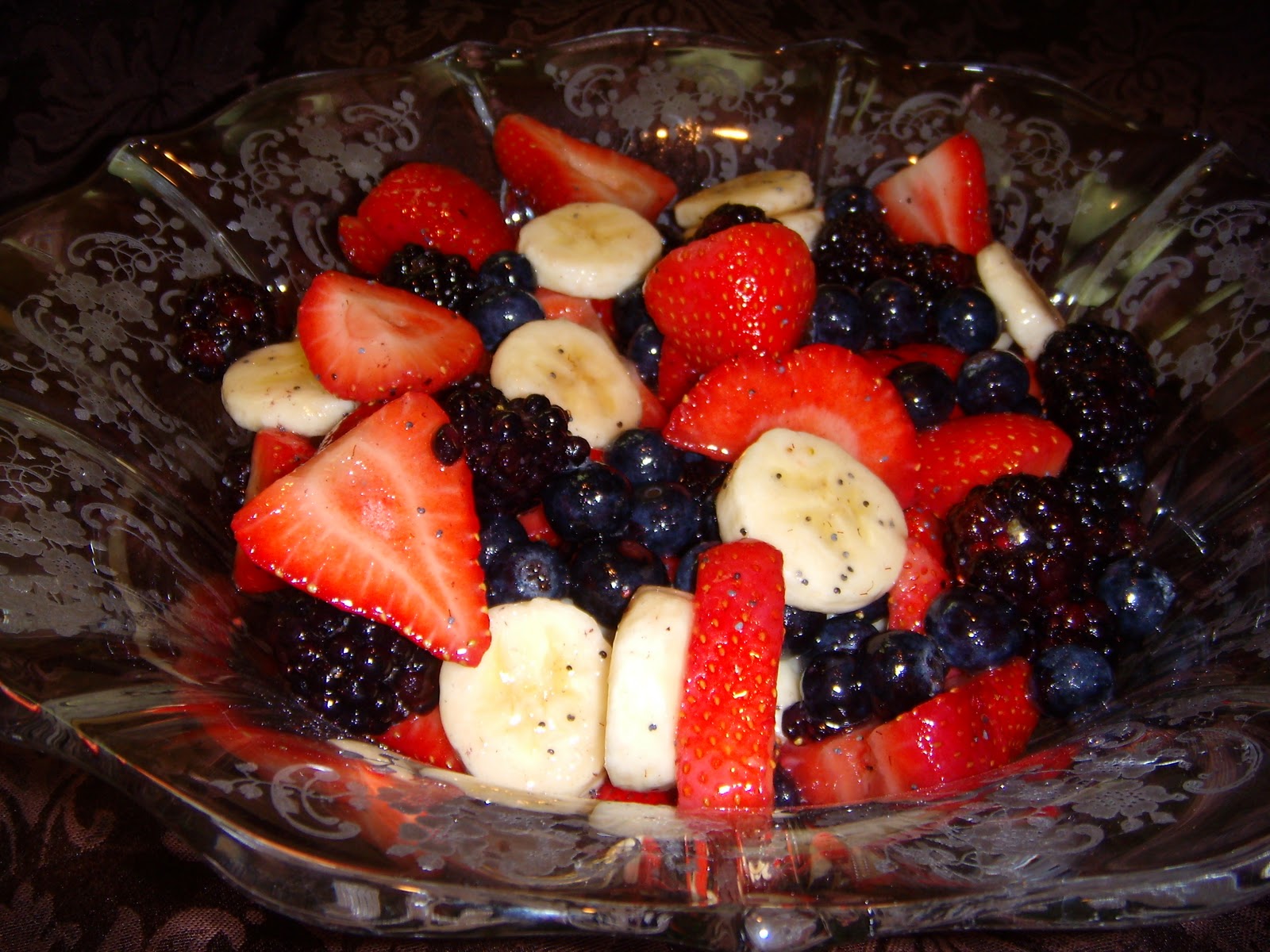 Food Worth Wearing Honey Fruit Salad
