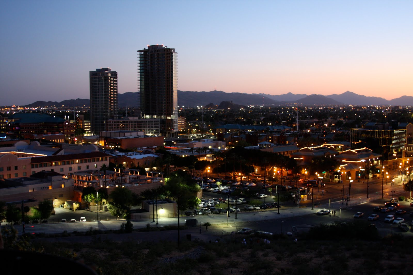 tempe daily photo night shots from A mountain this week