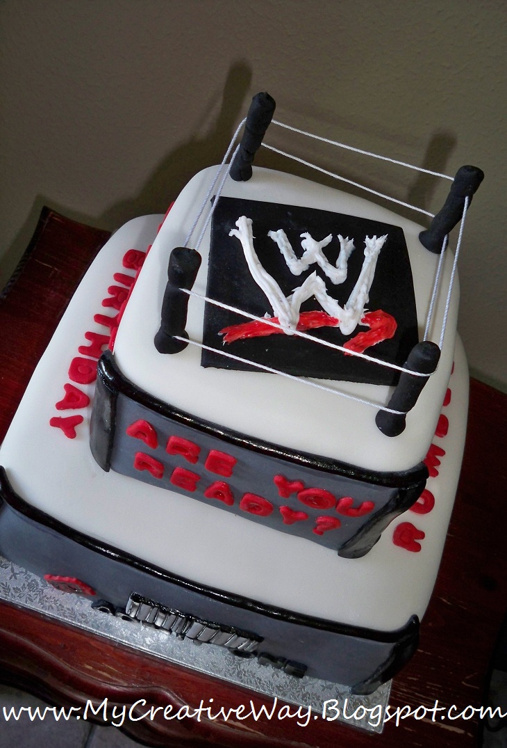 My Creative Way Wrestling Ring Cake