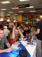 I think I was about to slide under the table.