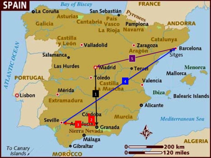 Cold Stones and Hot Zones Spain Diary Getting there and some history