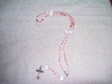 Pink bling rosary