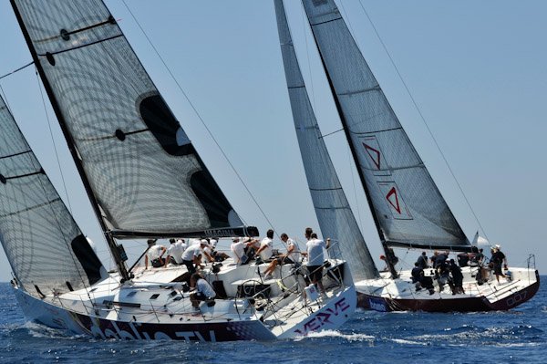 Riccardo Di Bartolomeo's Botin & Carkeek-designed Grand Soleil 42R0 MAN . Riccardo Di Bartolomeo's Botin & Carkeek-designed Grand Soleil 42R0 MAN .