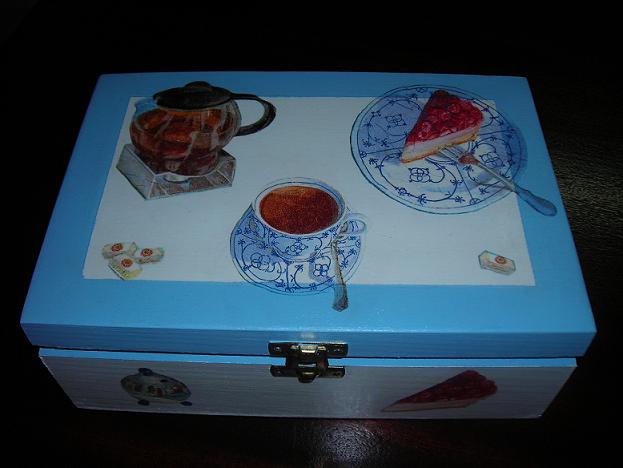 caixa de madeira pintadas