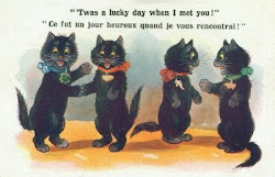 Vintage cat card
