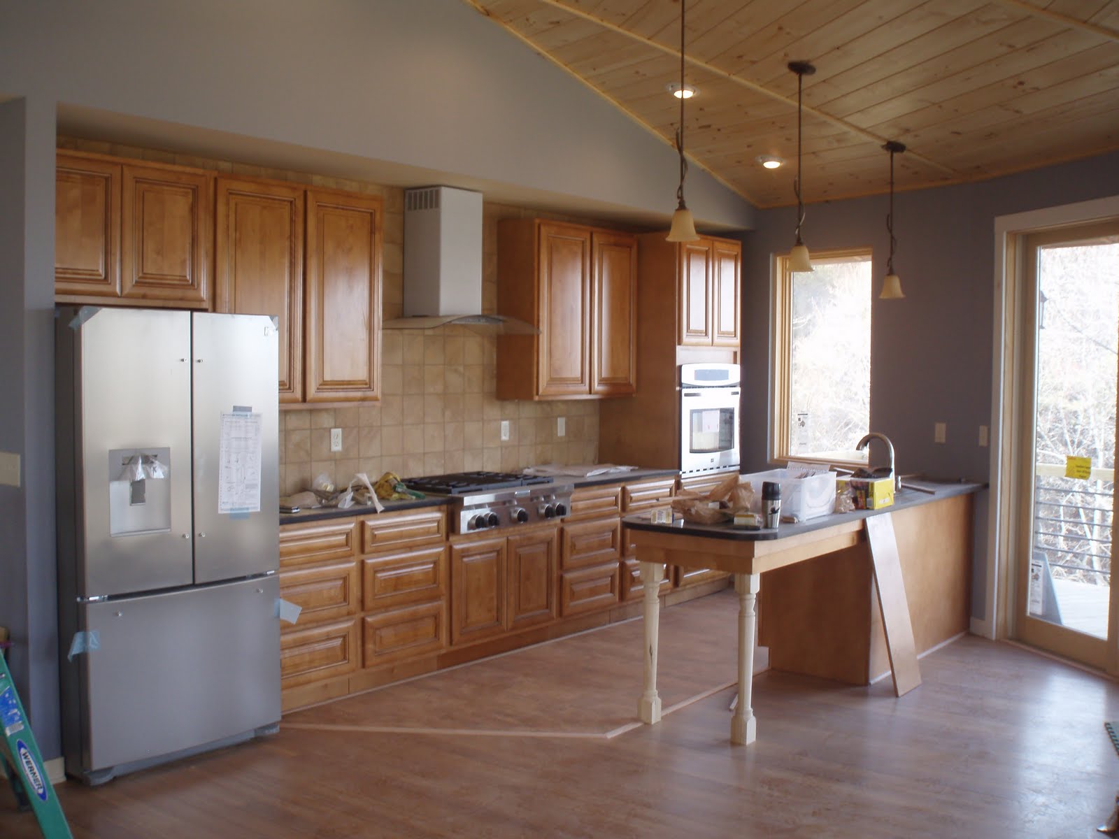 sloped kitchen ceiling | Kitchen, Kitchen ceiling, Home