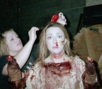 "Lavinia, come / Receive the blood"