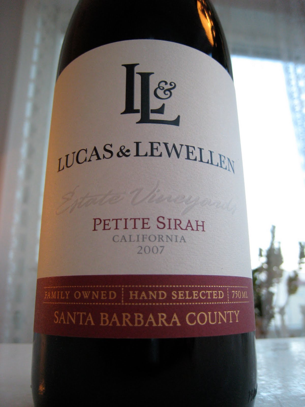 Johan P 2007 Lucas & Lewellen Petite Sirah Estate Vineyards