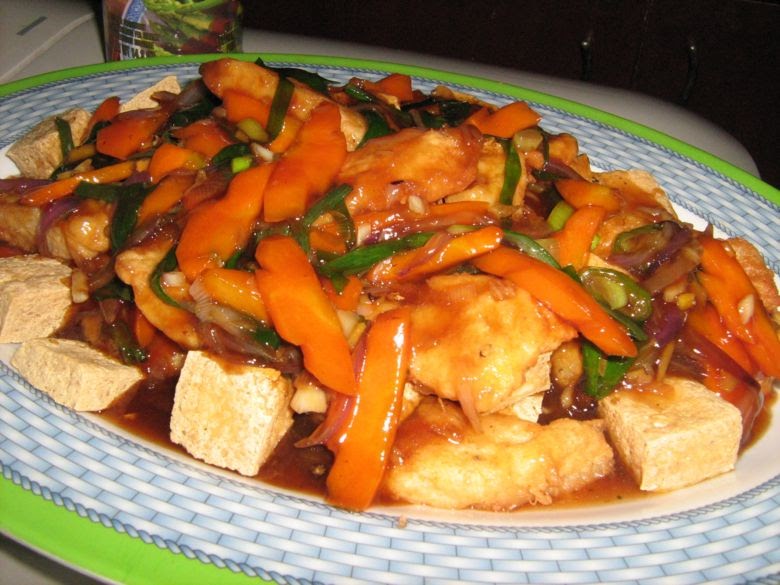 Fish Fillet and Tofu in Oyster Sauce
