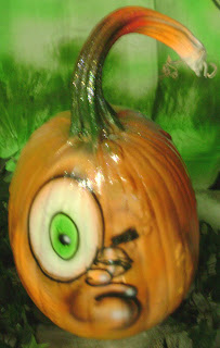 Airbrushed Bug eyed Boris Pumpkin