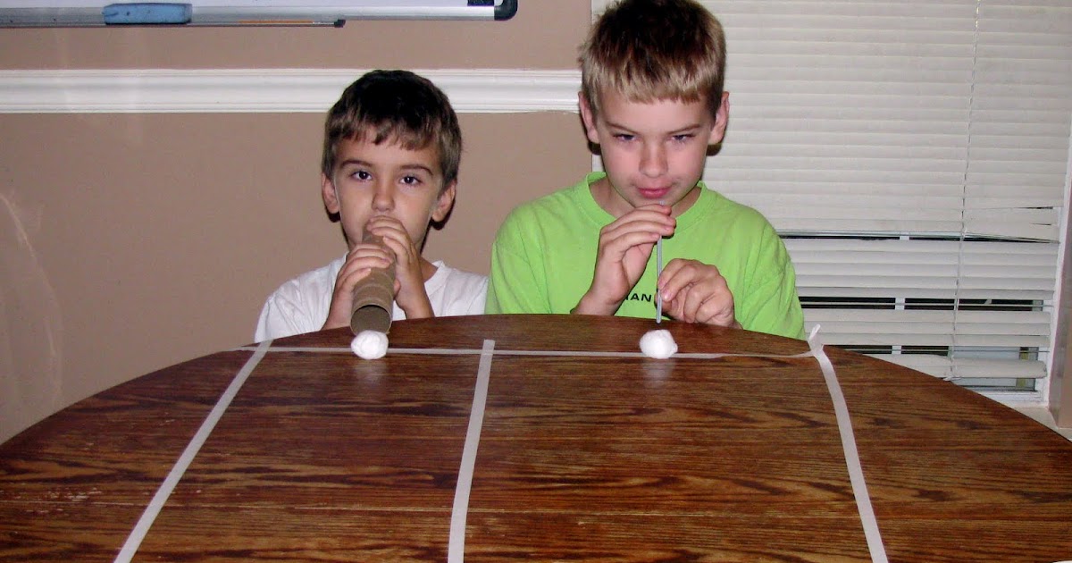 Homeschool Musings Cotton Ball Racing