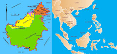 Kaart van Borneo