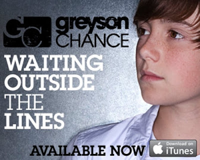 Greyson Chance's debut single Waiting Outside the Lines is available now 