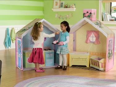 girls playing house.