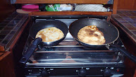 Pannenkoeken bakken, scheetje beef