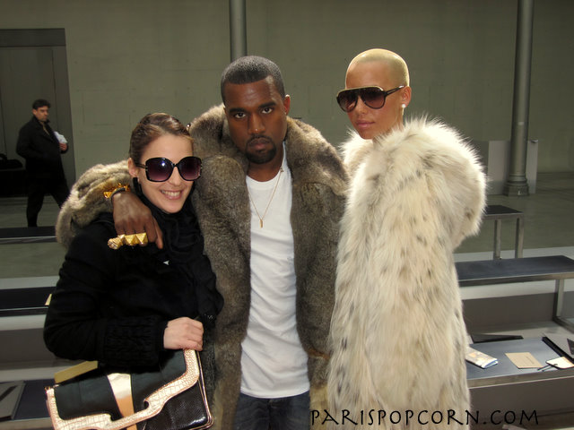 ALFREDO-BLOGBOY: Kanye West at Louis Vuitton's mens show by Paris Popcorn