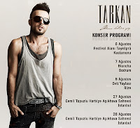 New concert agenda published by TarkanOnline