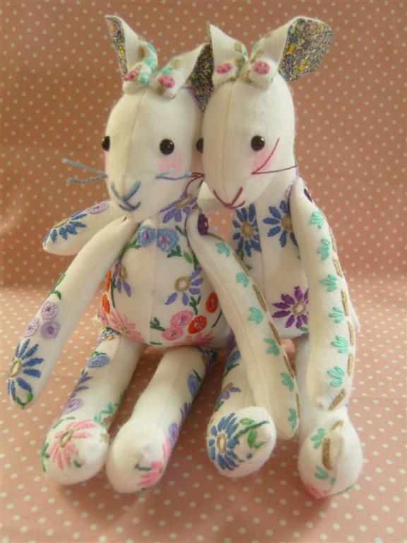 MarmaladeRose Embroidered Bunnies!