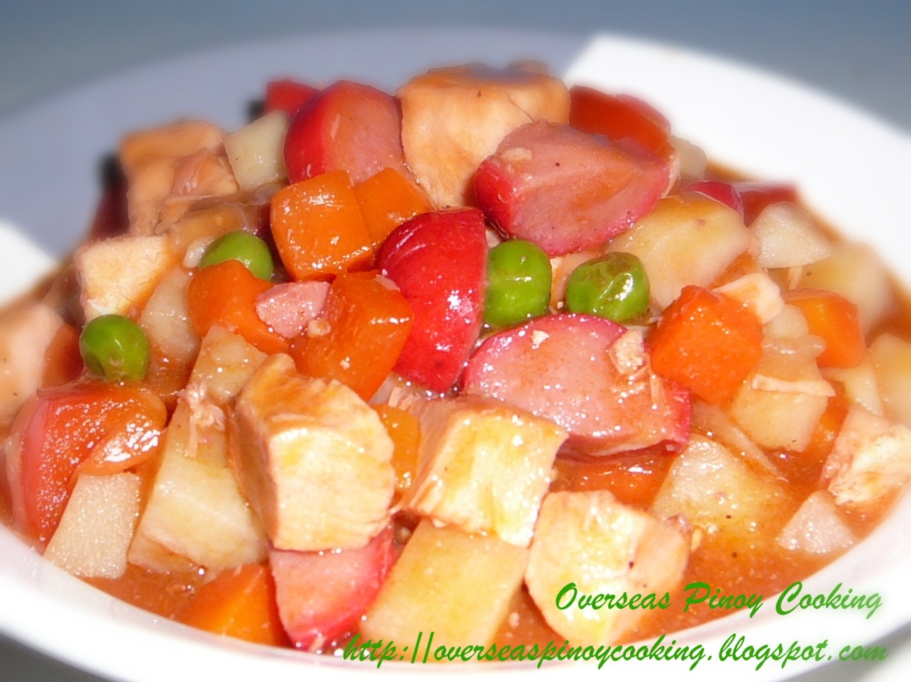 Pinoy Home Cooking and Recipes Chicken Menudo