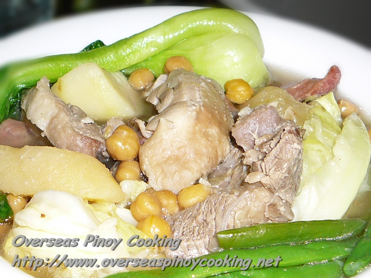 Overseas Pinoy Cooking Pinoy Pochero, Pochero with Eggplant Sauce