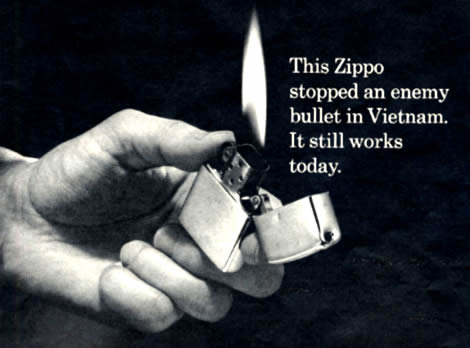 Lit Zippo