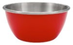 Red mixing bowl