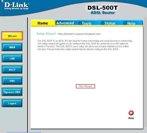 Howto Configure DLink DSL500T ADSL Router Streamyx