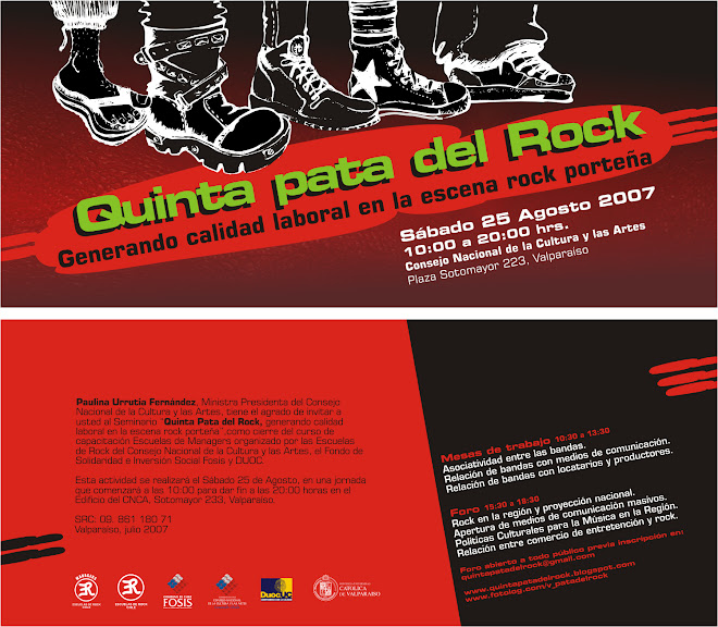 INVITACION  A  SEMINARIO  QUINTA PATA DEL ROCK