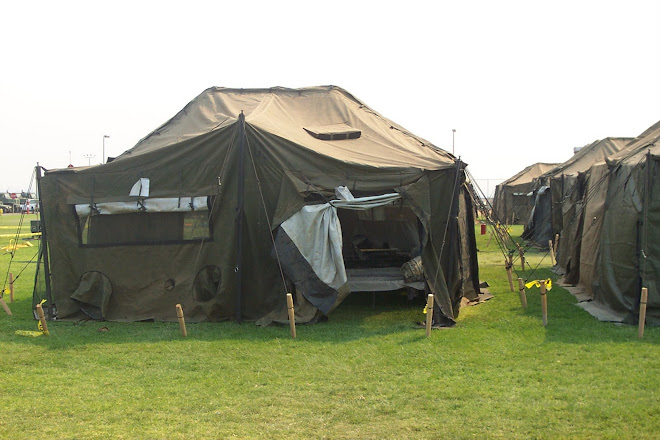 close up of the tents we stayed in
