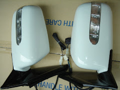 AUTOFOLDING MIRROR PAINTED IN WHTITE