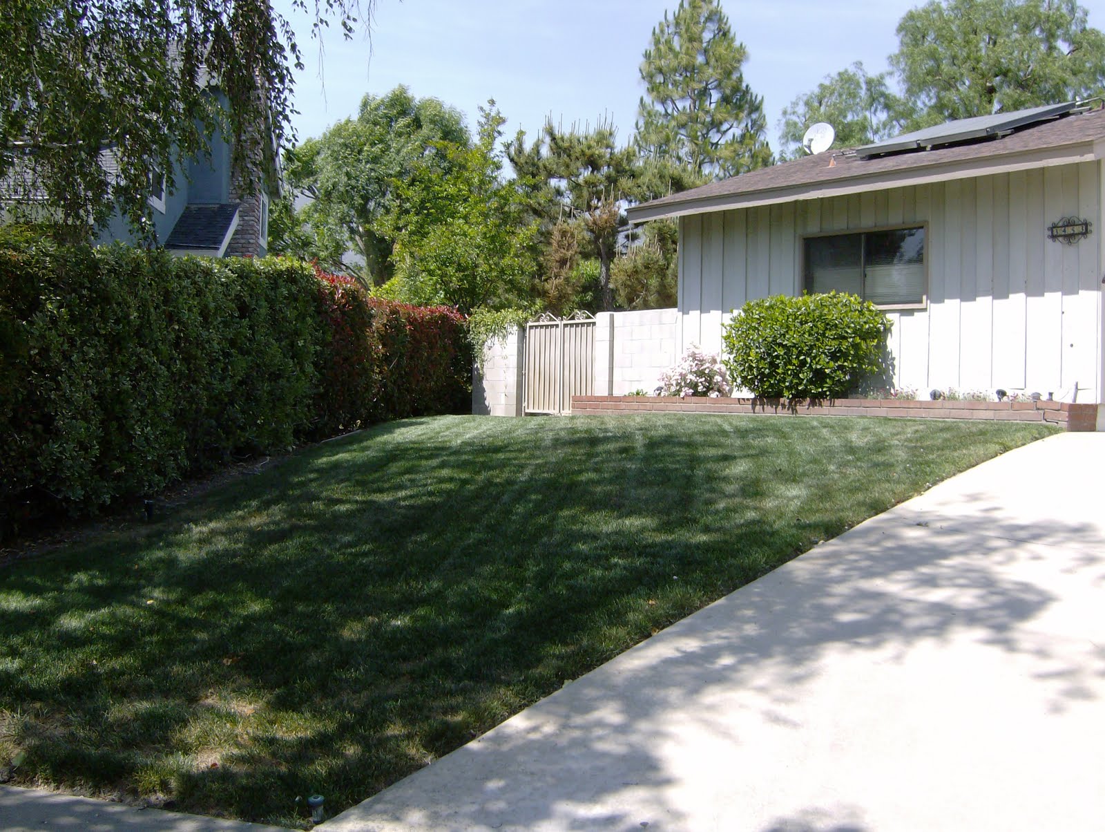 Natural Earth Landscaping Before & After Pictures Hillside lawn