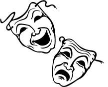 comedy tragic masks