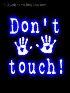 don't touch my mobile text wallpaper