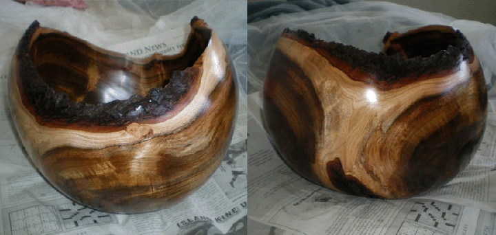 Carved Koa Wood Bowls