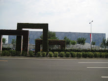 Outside the Water Cube