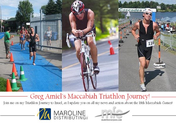 Greg Amiel's Maccabiah Triathlon Journey!