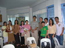 WITH VISITORS; DR. SAM CARIAGA AND MERAFE DEFENSOR (in yellow blouse) AND ROMMEL (in green shirt)