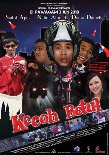 Kecoh Betul Malay Action Comedy Movie 2010. Cast and Crew