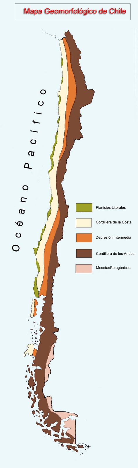 Geografía de Chile: Geografía física: Las planicies litorales