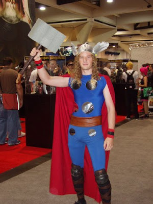 Verily, uh, wenches and whathaveyou. Thor lame cosplay convention guy costume