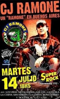 ramones buenos aires, cj ramone