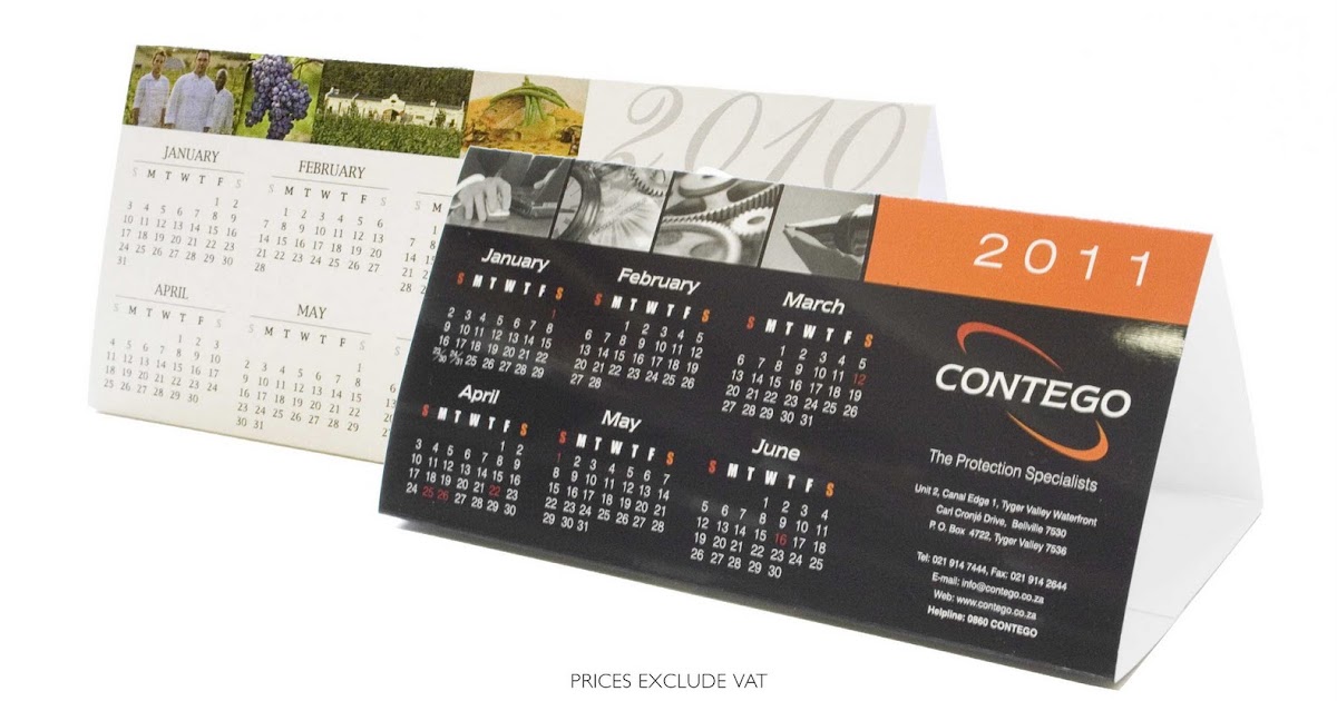 PaperChefs Triangle Desk Calendar