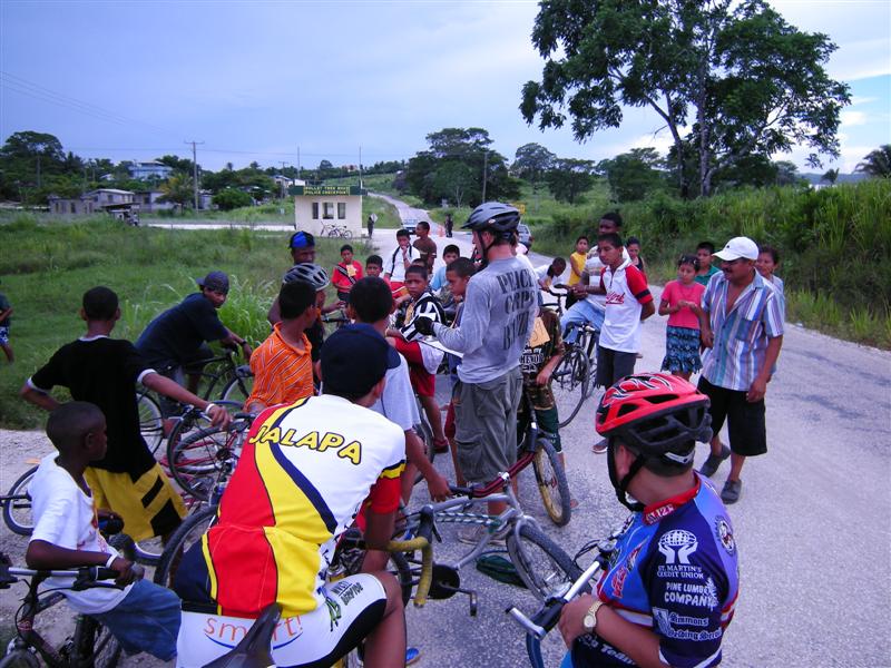 Bike Race I made up going to the next village over and back.   The police help me out with escorts