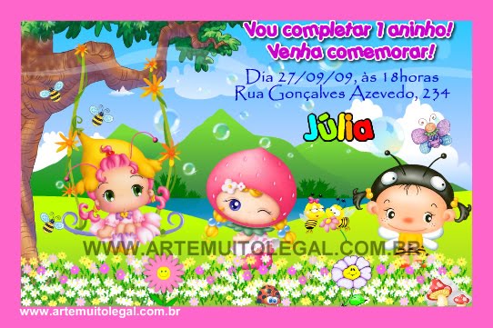 Arte muito legal convites infantis e lembrancinhas de aniversário