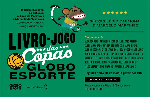 Livro-jogo das Copas Globo Esporte - Ledio Carmona e Marcelo Martinez (Org.)