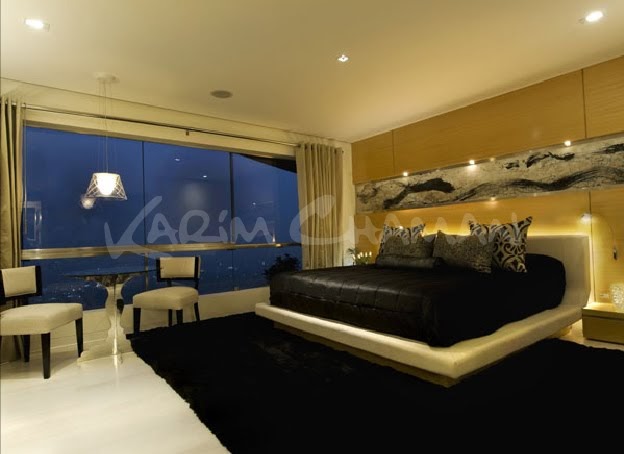 DORMITORIO MATRIMONIAL AMARILLO NEGRO CREMA - FOTOS Y VIDEOS DE